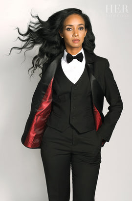 Black Suit for Women/three Piece Suit/top/womens Suit/womens Suit  Set/wedding Suit/ Womens Coats Suit Set 